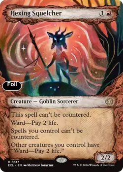 Hexing Squelcher (Showcase) Foil 317 Lorwyn Eclipsed NM EN - Image 1