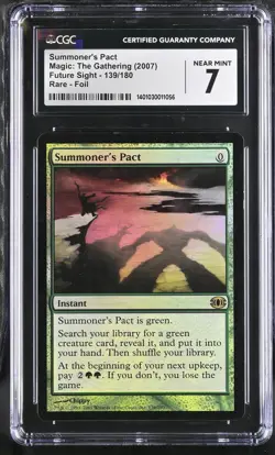 CGC 7 Summoner's Pact 2007 Future Sight #139/180 Foil Magic: The Gathering NM - Image 1