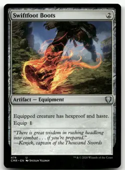Swiftfoot Boots #474 (NM) Commander Legends CMR Magic MTG - Image 1