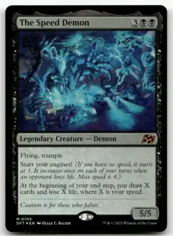 The Speed Demon #105 (Foil) (NM) Aetherdrift DFT Magic MTG - Image 1