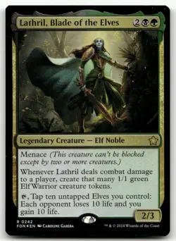 Lathril, Blade of the Elves #242 (Foil) (NM) Foundations FDN Magic MTG - Image 1