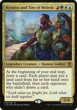 Kynaios and Tiro of Meletis - Foil Oversized Commander 2016 MP MTG - Image 1