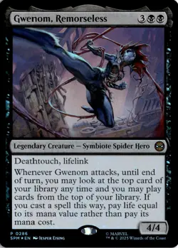 Gwenom, Remorseless P Unique and Miscellaneous Promos 286 Magic The Gathering - Image 1