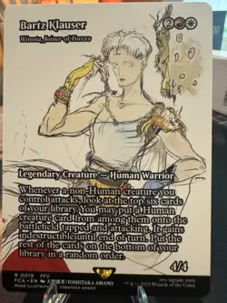 Magic: The Gathering Final Fantasy Bartz Klauser Borderless Rare 0019 EN RW - Image 1