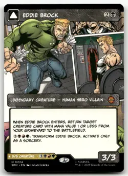 Eddie Brock (0224) (Borderless) #224 (NM) Spider-Man SPM Magic MTG - Image 1