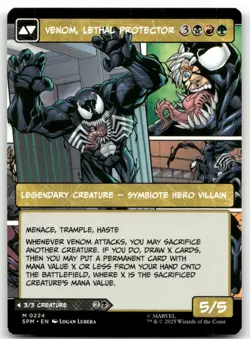 Eddie Brock (0224) (Borderless) #224 (NM) Spider-Man SPM Magic MTG - Image 2