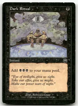 Dark Ritual #129 (MP) Mercadian Masques MMQ Magic MTG - Image 1