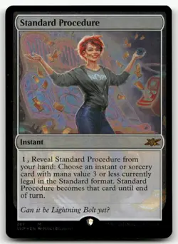 Standard Procedure (Galaxy Foil) #287 (NM) Unfinity UNF Magic MTG - Image 1