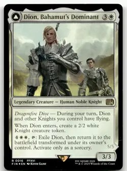 Dion, Bahamut's Dominant #16 (Foil) (NM) Final Fantasy FIN Magic MTG - Image 1