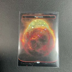 Wizards of the Coast Mountain Galaxy Foil Land 494 Unfinity Adam Paquette Card - Image 1