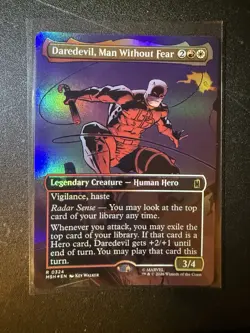 Daredevil, Man Without Fear (Borderless) (0324) Marvel Super Heroes Foil - Image 1
