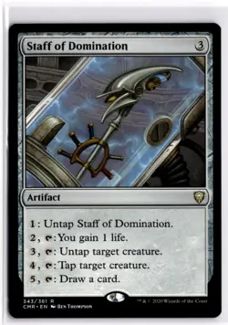 Staff of Domination Commander Legends 343 LP x1 MTG Magic: the Gathering - Image 1