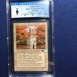 MTG Antiquities Urza's Tower Forest CGC 9 MINT (10 surface, 9.5 edges) 1994 - Image 1