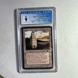 MTG Antiquities Urza's Tower Shore CGC 9 Quad+ MINT (9.5 centering) 1994 - Image 1