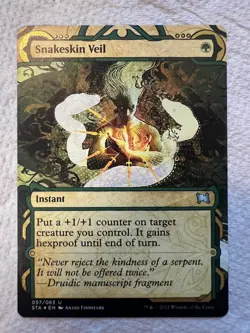 Snakeskin Veil (Foil Etched Extended Art) - MTG Strixhaven Mystical Archive - NM - Image 1