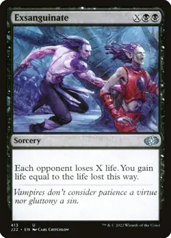 MTG - Exsanguinate - J22 413 - Jumpstart 2022 - Magic - Image 1