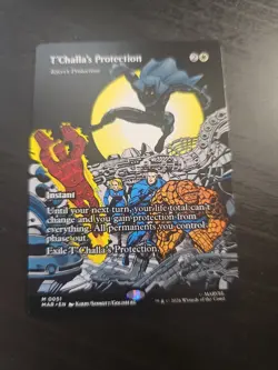 T'Challa's Protection - Teferi's Protection (Borderless) Marvel Universe... - Image 1