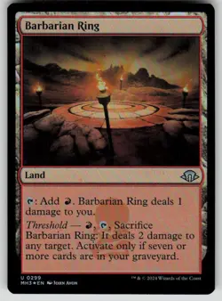 Barbarian Ring Foil Uncommon Modern Horizons 3 299 MTG Near Mint 2024 - Image 1