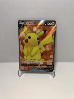 Pokemon TCG SWSH09 Pikachu V ( Full Art ) # 157 / 172 Ultra Rare Near Mint - Image 1