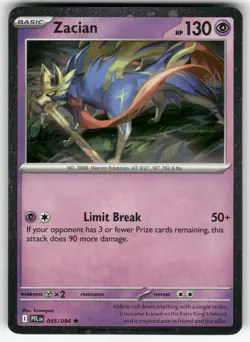 Zacian (Cosmos Holo) 045/094 Rare Blister Exclusives Near Mint - Image 1
