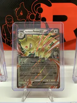 Pokemon Destined Rivals Team Rocket’s Persian Ex Promo - Image 1