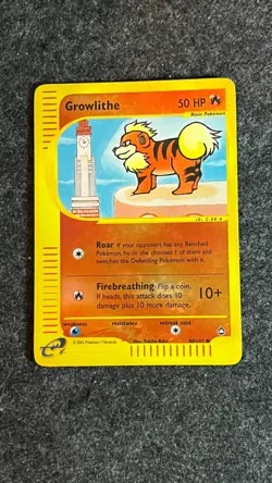 Pokemon Growlite 80/147 Aquapolis Reverse Holo - Image 1