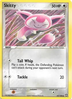 SKITTY 62/108 EX POWER KEEPERS Pokemon Card NM - Image 1