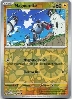 MAGNEMITE 063/198 COMMON SCARLET & VIOLET POKEMON REVERSE HOLO NM - Image 1