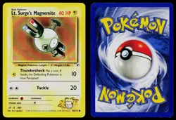 LT. SURGE'S MAGNEMITE 80/132 COMMON GYM HEROES POKEMON UNLIMITED LP - Image 3