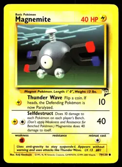 MAGNEMITE 79/130 COMMON BASE SET 2 POKEMON LP - Image 1