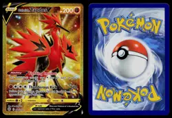 GALARIAN ZAPDOS V 182/172 SECRET RARE BRILLIANT STARS POKEMON NM - Image 3
