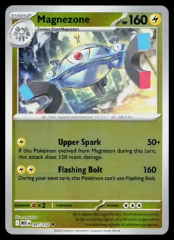 MAGNEZONE 047/132 UNCOMMON MEGA EVOLUTION POKEMON REVERSE HOLO NM - Image 1