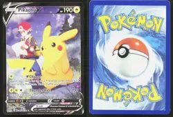 PIKACHU V TG16/TG30 HOLO V RARE LOST ORIGIN TRAINER GALLERY POKEMON LP - Image 3