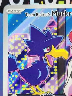 Team Rockets Murkrow Pokemon Destined Rivals 200/182 Illustration Rare Full Art - Image 2