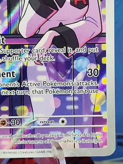 Team Rockets Murkrow Pokemon Destined Rivals 200/182 Illustration Rare Full Art - Image 4