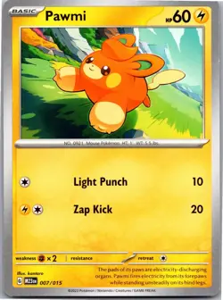 Pawmi 007/015 Promo McDonald's Collection 2023 Pokemon Near Mint - Image 1