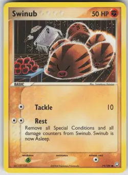 Pokemon TCG Swinub Common Team Rocket Returns 79/109 - Image 1