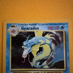 Pokemon TCG Gyarados 6/102 Base Set Stage 1 Water Holo Rare English Card - Image 2
