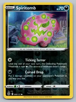 Pokemon TCG Brilliant Stars Spiritomb #89 Reverse Holo - Image 1