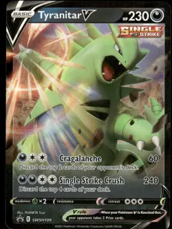 Tyranitar V SWSH109 Holo Promo Sword & Shield Promo Pokemon Near Mint - Image 1