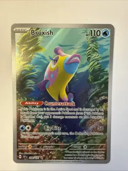 Bruxish 200/191 Illustration Rare 2024 Pokemon Surging Sparks Full Art Card NM - Image 1