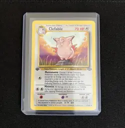 Pokemon 1st Edition Edition Clefable 17/64 Jungle Rare Unlimited English 1999 - Image 1