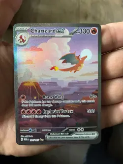 Pokemon TCG Charizard ex 199/165 SV Scarlet & Violet 151 SIR Holo 330HP - Image 1