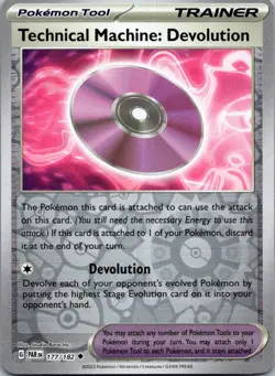 Technical Machine: Devolution 177/182 Paradox Rift Pokemon Reverse Holo NM - Image 1