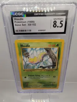 CGC Graded Base Set Pokemon Card Lot – Koffing + Weedle Vintage Bundle (1999) - Image 2