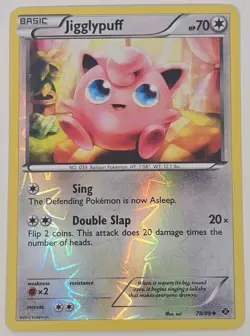 Pokemon TCG Jigglypuff 78/99 Next Destinies Reverse Holo 2012 NM - Image 2