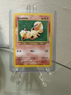 Pokemon TCG Growlithe Neo Destiny Card 68/105 Unlimited Common LP - Image 1
