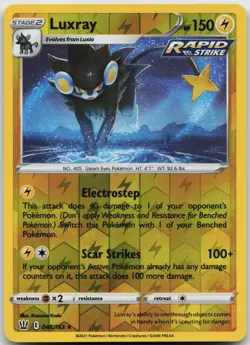 Pokemon Luxray 048/163 Holo R Battle Styles Reverse Holo NM - Image 1