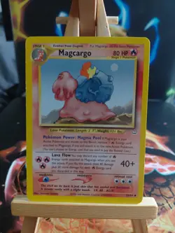 Pokemon TCG Magcargo Neo Revelation Card 33/64 Regular LP - Image 1