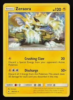 Zeraora 60/214 Rare Unbroken Bonds Pokemon LP - Image 1